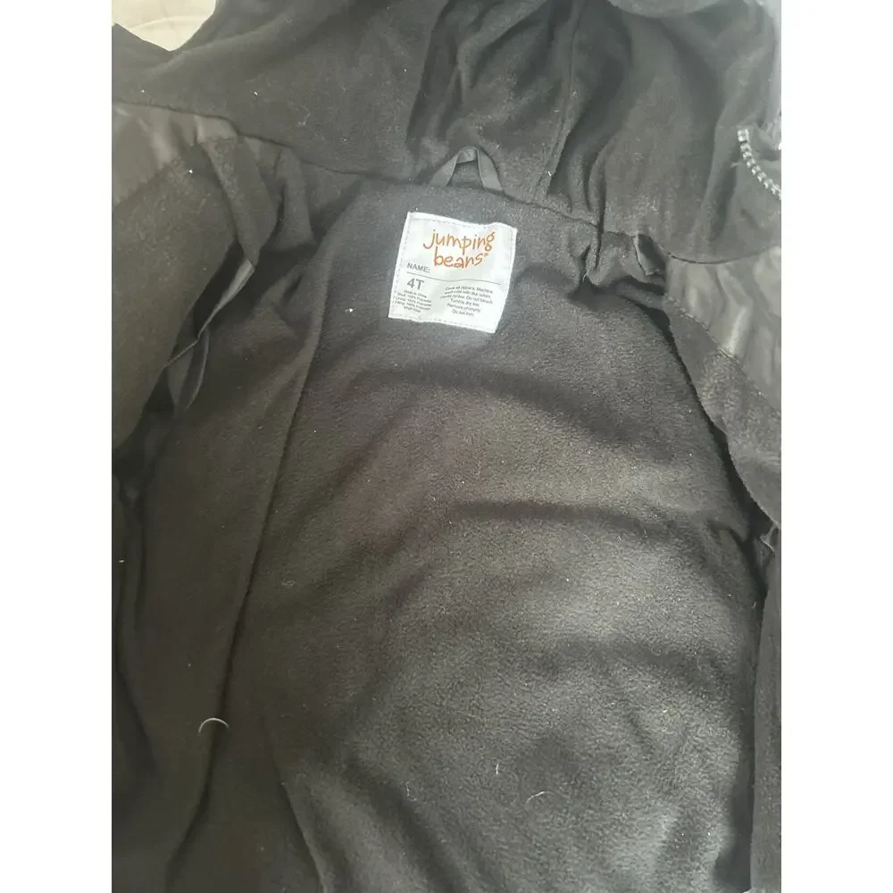 Jumping Beans Black Puffer Coat size 4